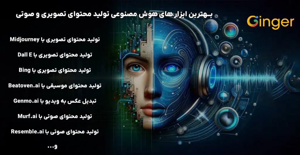 بهترین ابزار های هوش مصنوعی تولید محتوای تصویری و صوتی